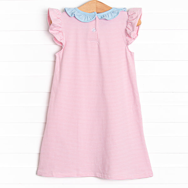 Growing Up Gal Applique Dress, Pink