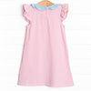 Growing Up Gal Applique Dress, Pink