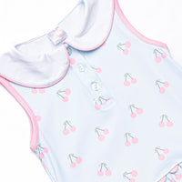 Cherry Fun Tennis Dress, Blue