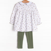 Migrating Mallard Legging Set, Green