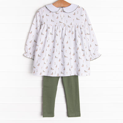 Migrating Mallard Legging Set, Green