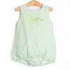 Ric Rac Reptile Applique Bubble, Green