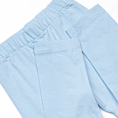 Tea Party Petals Smocked Legging Set, Blue