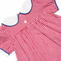 A+ Addition Embroidered Dress, Red