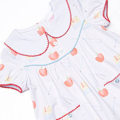 Prep School Polished Dress, Blue