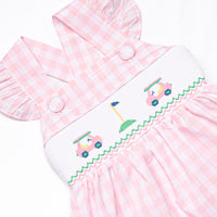 Country Club Cruisin' Smocked Dress, Pink