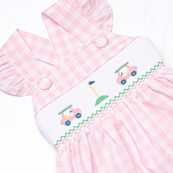 Country Club Cruisin' Smocked Dress, Pink