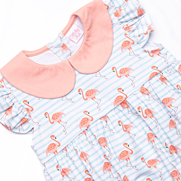 Fab Flamingos Bubble, Blue
