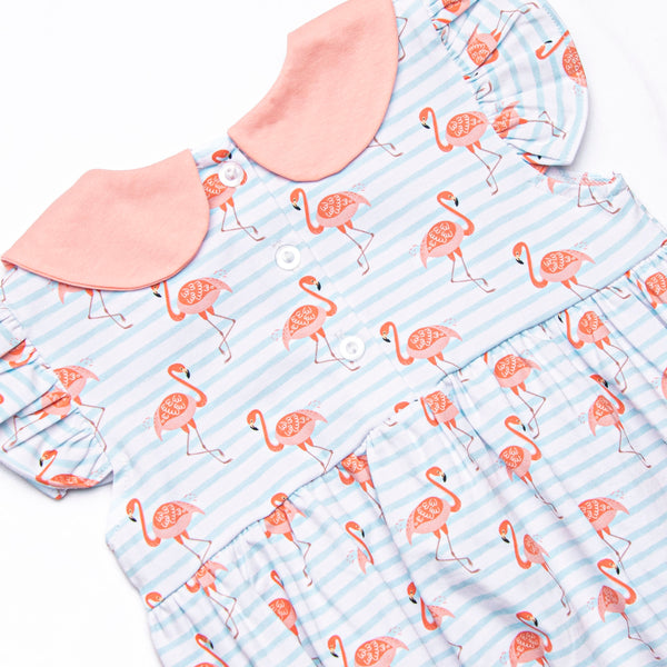 Fab Flamingos Bubble, Blue