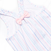 Palm Beach Pinstripe Dress, Pink