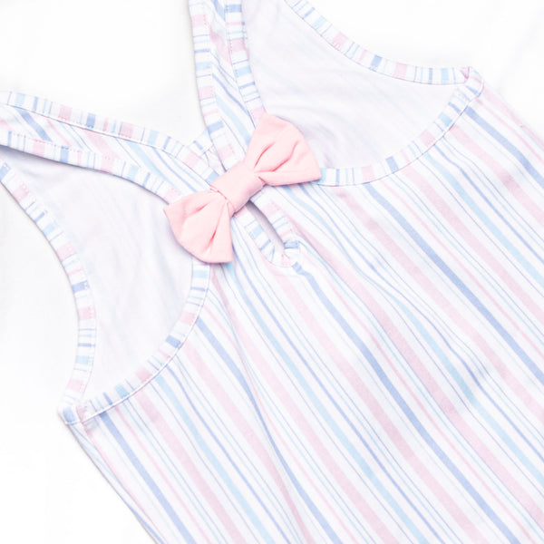 Palm Beach Pinstripe Dress, Pink