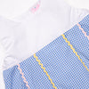 Pleated Party Short Set, Blue