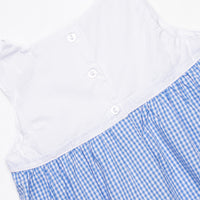 Pleated Party Dress, Blue