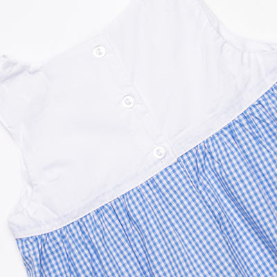 Pleated Party Dress, Blue