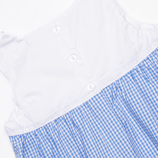 Pleated Party Dress, Blue