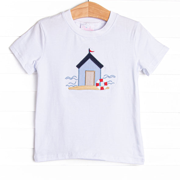 Shoreline Shed Applique Top, White