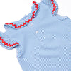Big Time Learner Applique Short Set, Blue