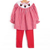 Mousin' Around Smocked Legging Set, Red