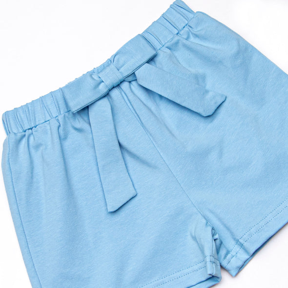 Big Time Learner Applique Short Set, Blue