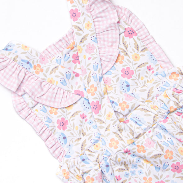Start of Spring Ruffle Sunsuit, Pink
