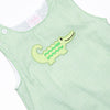 Ric Rac Reptile Applique Bubble, Green