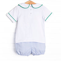 Master Class Applique Bloomer Set, Blue