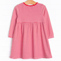 Amelia Dress, Red Stripe