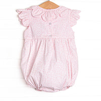 Bleu: Winifred Smocked Scalloped Collar Bubble, Pink