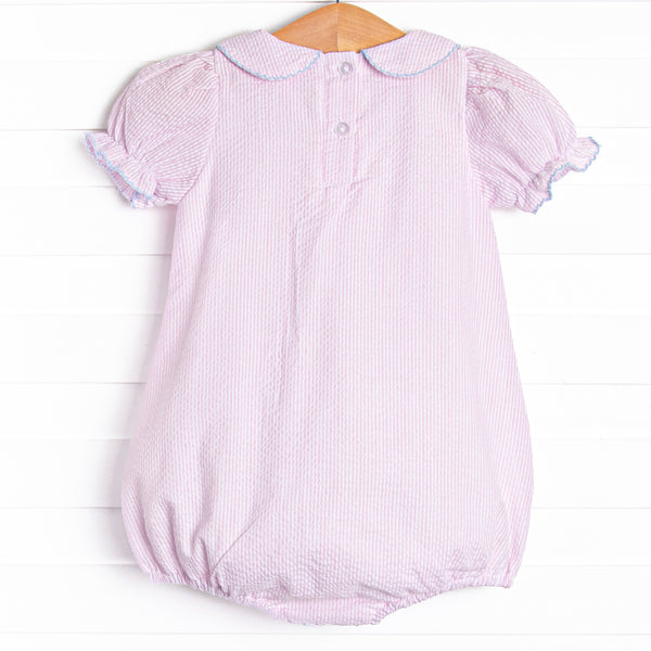 Soft Serve Swirls Embroidered Bubble, Pink