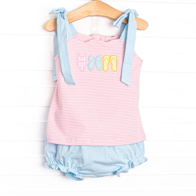 Suit Yourself Applique Diaper Set, Pink