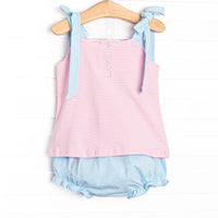 Suit Yourself Applique Diaper Set, Pink