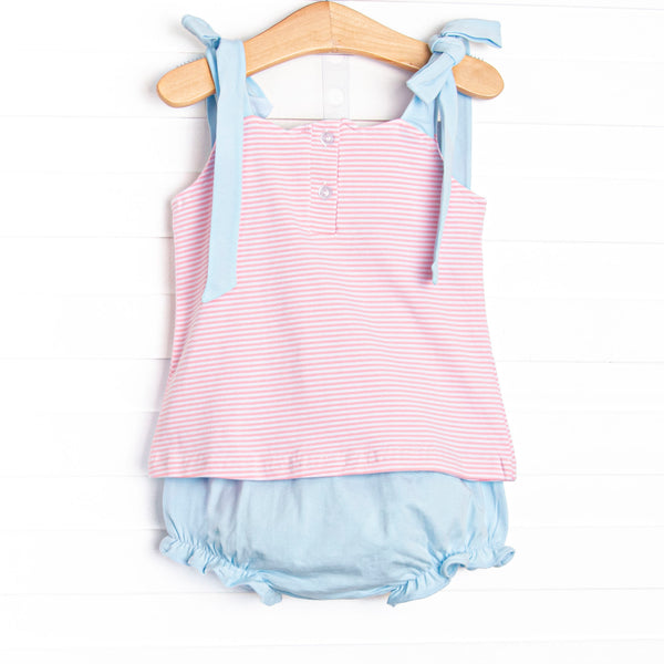 Suit Yourself Applique Diaper Set, Pink