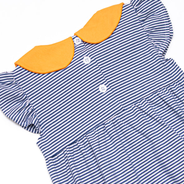 Pippa Bubble, Orange and Navy Stripe