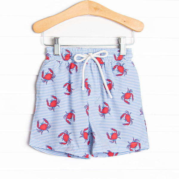 East Coast Crabs Swim Trunks, Blue