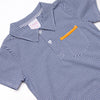 Wesley Short Set, Orange and Navy Stripe