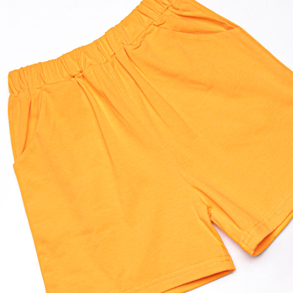 Wesley Short Set, Orange and Navy Stripe