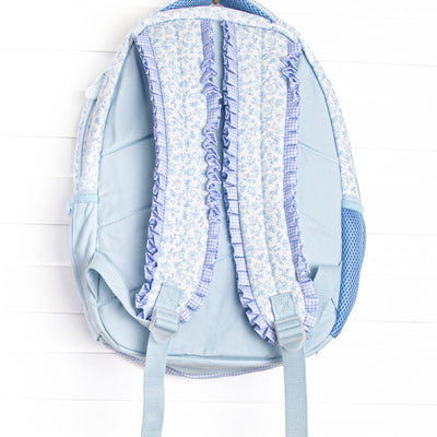 Blue Willow Oxford Quilted Backpack, Blue