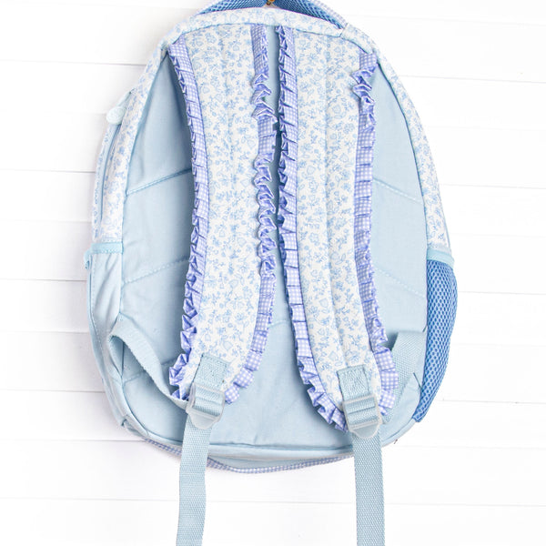 Blue Willow Oxford Quilted Backpack, Blue