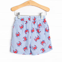 East Coast Crabs Swim Trunks, Blue