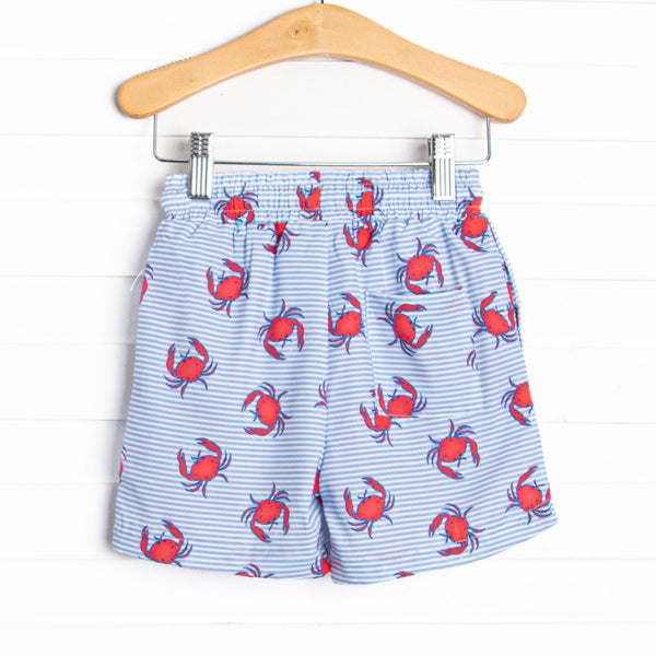 East Coast Crabs Swim Trunks, Blue