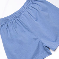 Mouseketeer Magic Applique Short Set, Blue Gingham