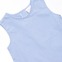 Mouseketeer Magic Applique Dress, Blue Gingham