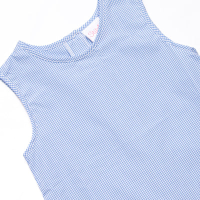 Mouseketeer Magic Applique Dress, Blue Gingham