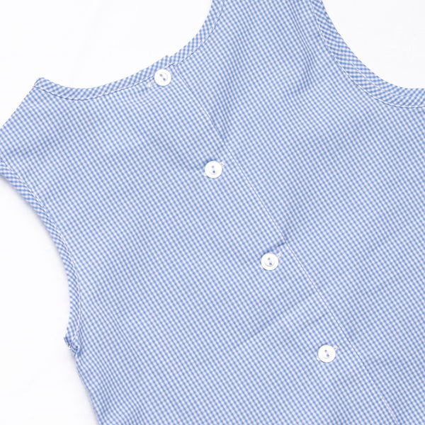 Mouseketeer Magic Applique Dress, Blue Gingham
