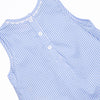 Spelling Bee Sweetie Applique Ruffle Short Set, Blue Gingham