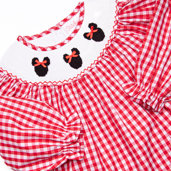 Mousin' Around Smocked Legging Set, Red