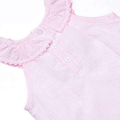 Ric Rac Reptile Applique Dress, Pink