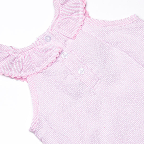 Ric Rac Reptile Applique Dress, Pink