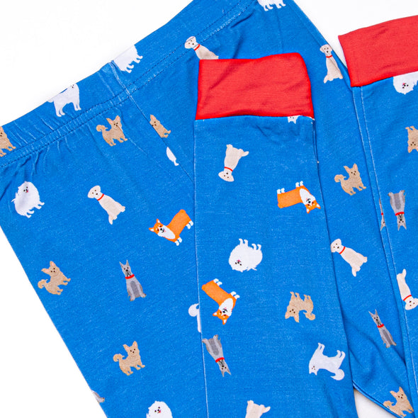 Park Playdate Bamboo Pajama Set, Blue