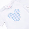 Park Check In Applique Short Set, Blue